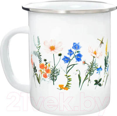 Кружка ЭСТЕТ Луговые цветы / ЭТ-72578 - фото