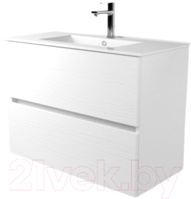 Тумба под умывальник Дабер 011 WeltWasser Deilbach 7517-60 / Т11.6W.0.5 (белый древесный) - фото