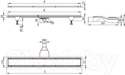 Трап для душа Deante KOS 006D