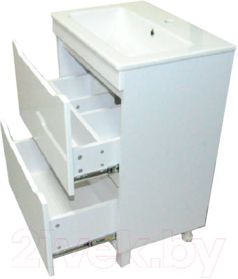 Тумба с умывальником Гамма Р24оФ8/2-У60 Практико-44060 (4812044015096)