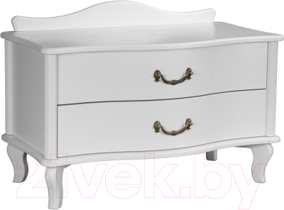 Прикроватная тумба Мебелик Джульетта широкая 2 ящика - фото