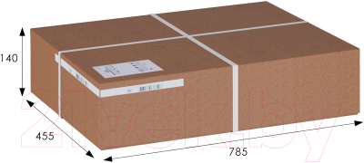 Прикроватная тумба Мебелик Джульетта широкая 2 ящика