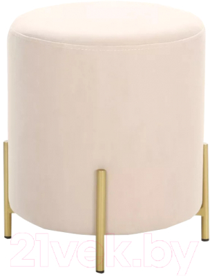 Пуф Stolline Шарль круглый (Vendetta 01 золото) - фото