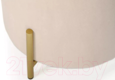 Пуф Stolline Шарль круглый (Vendetta 01 золото)