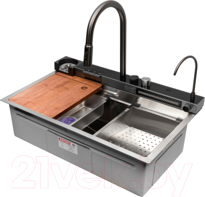 Мойка кухонная со смесителем Arfeka Sensor Eco AR 75x45 - фото