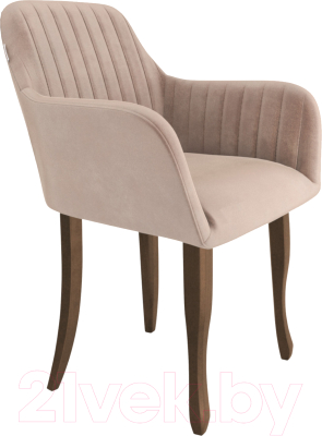 Стул Sheffilton SHT-ST38-1/S122 (латте/темный орех/черный муар) - фото