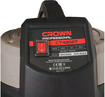 Профессиональный пылесос CROWN CT42027