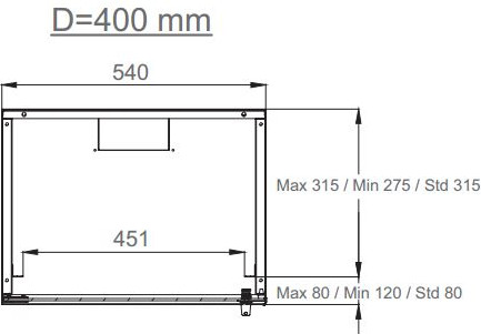 Шкаф телекоммуникационный Lande LN-SH12U5440-BL-F0-0