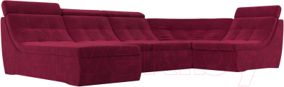 Диван П-образный Лига Диванов Люкс модульный / 112633 - фото