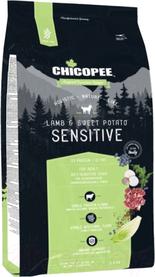 Сухой корм для собак Chicopee HNL Sensitive ягненок с бататом / 5112302 - фото