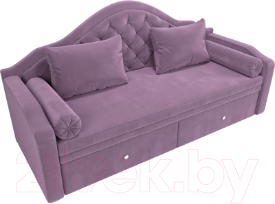 Диван Лига Диванов Сойер / 109452 (микровельвет сиреневый)