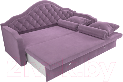Диван Лига Диванов Сойер / 109452 (микровельвет сиреневый)