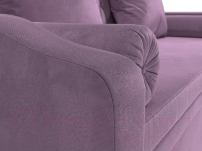 Диван Лига Диванов Сойер / 109452 (микровельвет сиреневый)