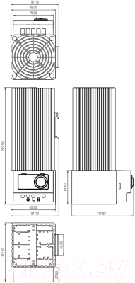 Обогреватель на DIN-рейку КС NTL 500-22S / 860389