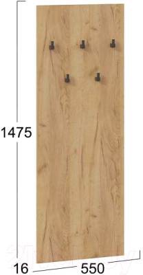 Вешалка для одежды ТриЯ Хилтон настенная 550 Исп.2.1