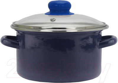 Кастрюля Эмаль Кобальт 23-Б1614С - фото