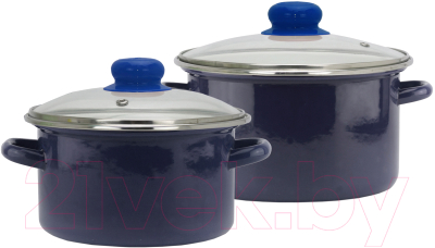 Набор кастрюль Эмаль Орион 9С-204 - фото