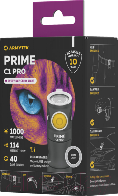 Фонарь Armytek Prime C1 Pro White / F07901C