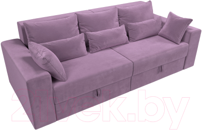 Диван Лига Диванов Майами / 114731 (микровельвет сиреневый)