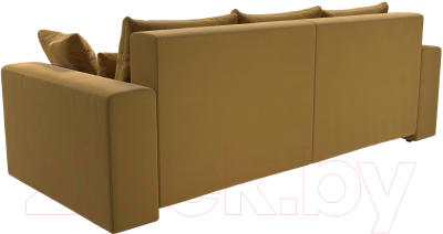 Диван Лига Диванов Майами / 114732 (микровельвет желтый)