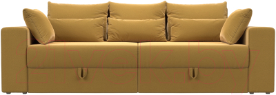 Диван Лига Диванов Майами / 114732 (микровельвет желтый)