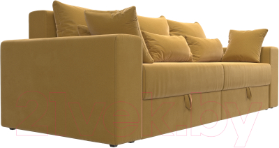 Диван Лига Диванов Майами / 114732 (микровельвет желтый)