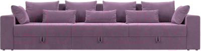 Диван Лига Диванов Майами Long / 114786 (микровельвет сиреневый)