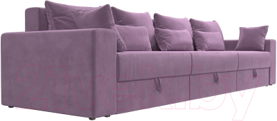 Диван Лига Диванов Майами Long / 114786 (микровельвет сиреневый)