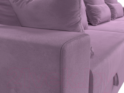 Диван Лига Диванов Майами Long / 114786 (микровельвет сиреневый)