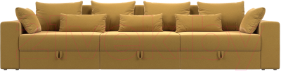 Диван Лига Диванов Майами Long / 114787 (микровельвет желтый)