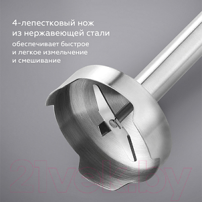 Блендер погружной BQ HB1032SS (черный/сталь)