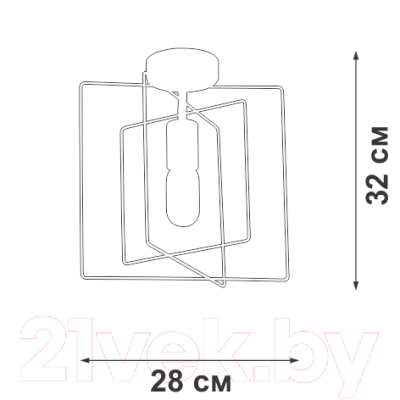 Потолочный светильник Vitaluce V3793-8/1PL