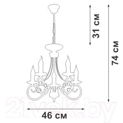 Люстра Vitaluce V3814-0/5