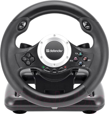 Игровой руль Defender Turbo Pro PC/PS3/PS4/XBOX / 64291 - фото