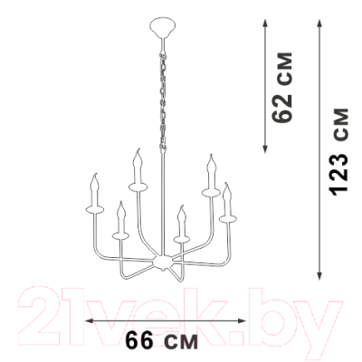 Люстра Vitaluce V3986-1/6