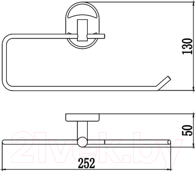 Держатель для бумажных полотенец в ванную Savol S-L07052