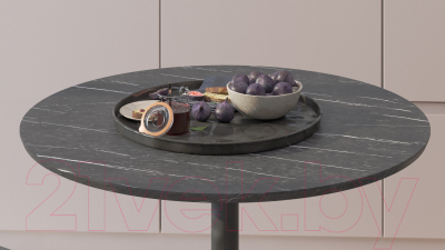 Обеденный стол Калифорния мебель Дейл (черный мрамор)
