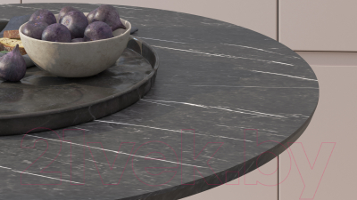 Обеденный стол Калифорния мебель Дейл (черный мрамор)