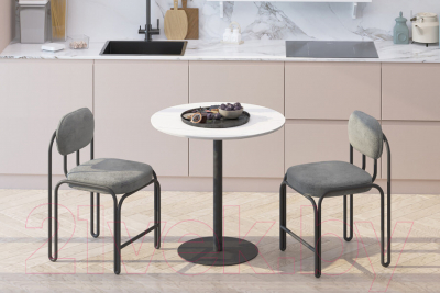 Обеденный стол Калифорния мебель Дейл (белый мрамор)