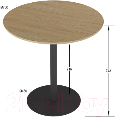 Обеденный стол Калифорния мебель Дейл (дуб янтарный)