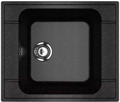 Мойка кухонная Ulgran U-604 (308 черный) - фото