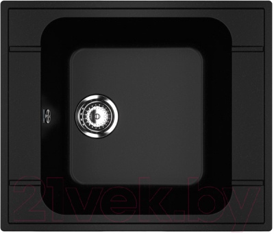 Мойка кухонная Ulgran U-604 (344 ультра-черный) - фото