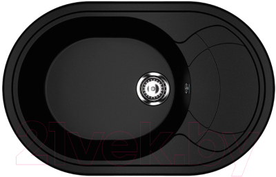 Мойка кухонная Ulgran U-610 (344 ультра-черный) - фото