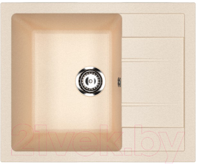 Мойка кухонная Ulgran U-607 (328 бежевый) - фото