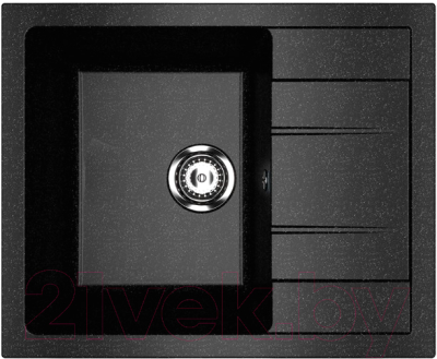 Мойка кухонная Ulgran U-607 (308 черный) - фото
