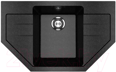 Мойка кухонная Ulgran U-609 (308 черный) - фото
