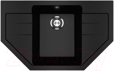 Мойка кухонная Ulgran U-609 (344 ультра-черный) - фото