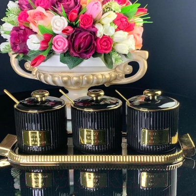 Набор емкостей для хранения Lenardi 106-219 (черный)