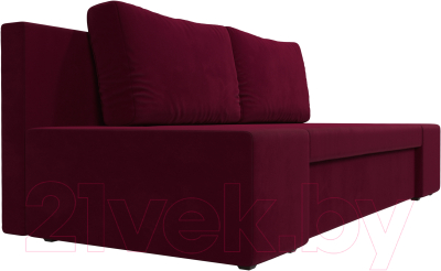 Диван Лига Диванов Сан Марко / 114033 (микровельвет бордовый)