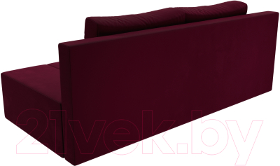 Диван Лига Диванов Сан Марко / 114033 (микровельвет бордовый)
